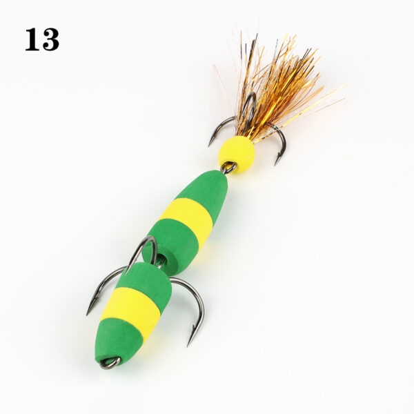 Mandula L 9cm, verde/galben model 13