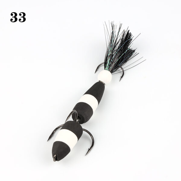 Mandula L 9cm, negru/alb model 33